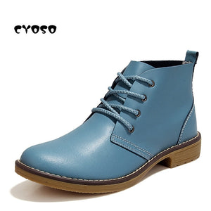 Leather Boots Women Shoes