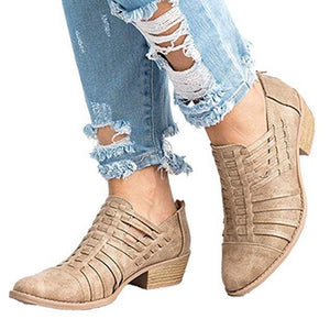Platform Thick Heels Ankle Women's Boots