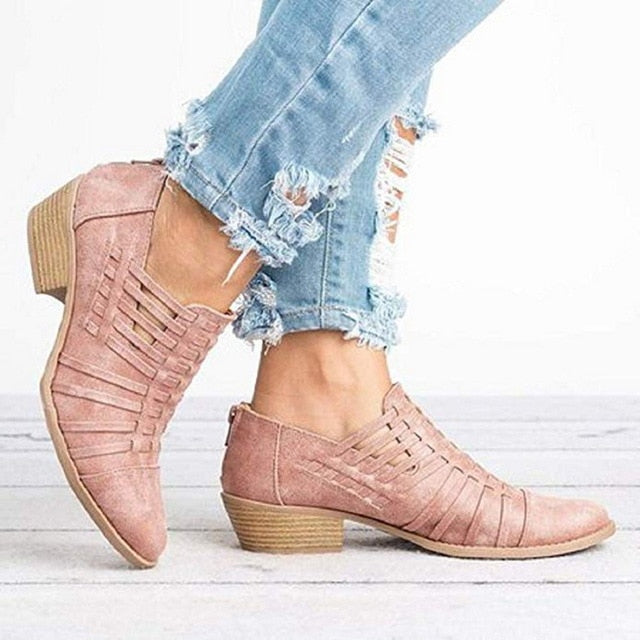 Platform Thick Heels Ankle Women's Boots